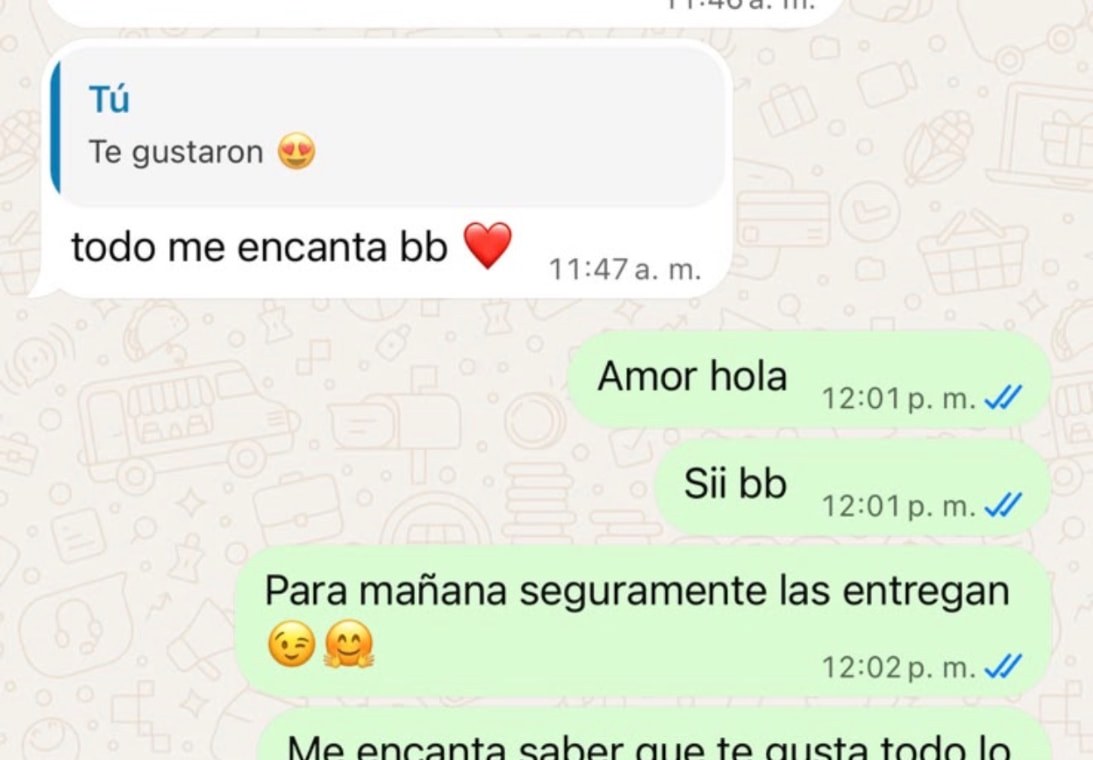 Real WhatsApp conversation