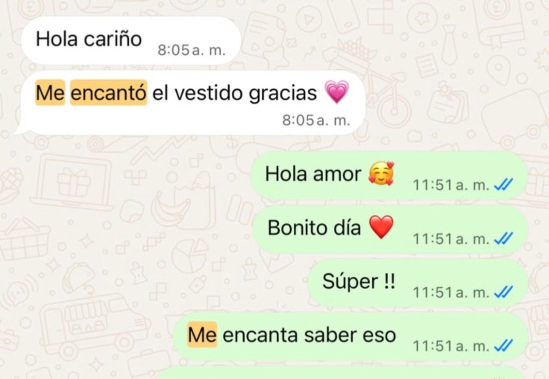 Real WhatsApp conversation